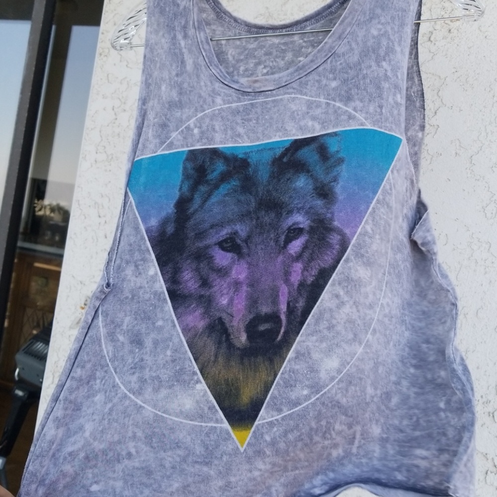 Wolf Triangular Tee - image 1